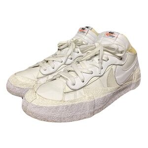 Nike Blazer Low X Sacai White Patent Leather, size 7.5